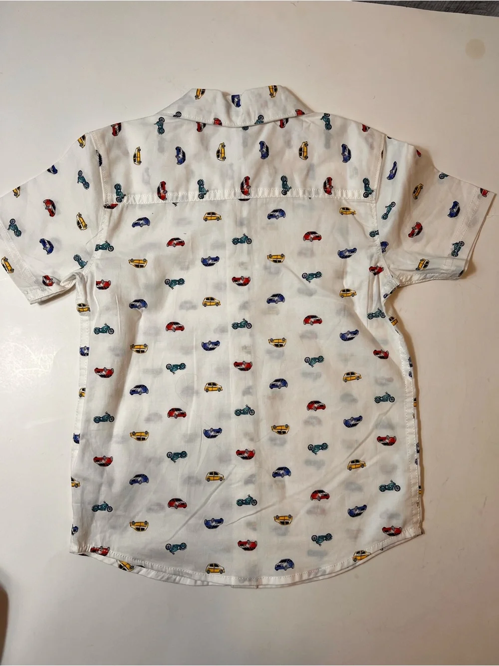 Two-Pack Carter’s Boys' Short-Sleeve Button Shirts - White & Multicolor Prints